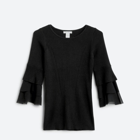 New DESIGN HISTORY
Ethelda Ruffle Bell Sleeve Sweater - Picture 1 of 4